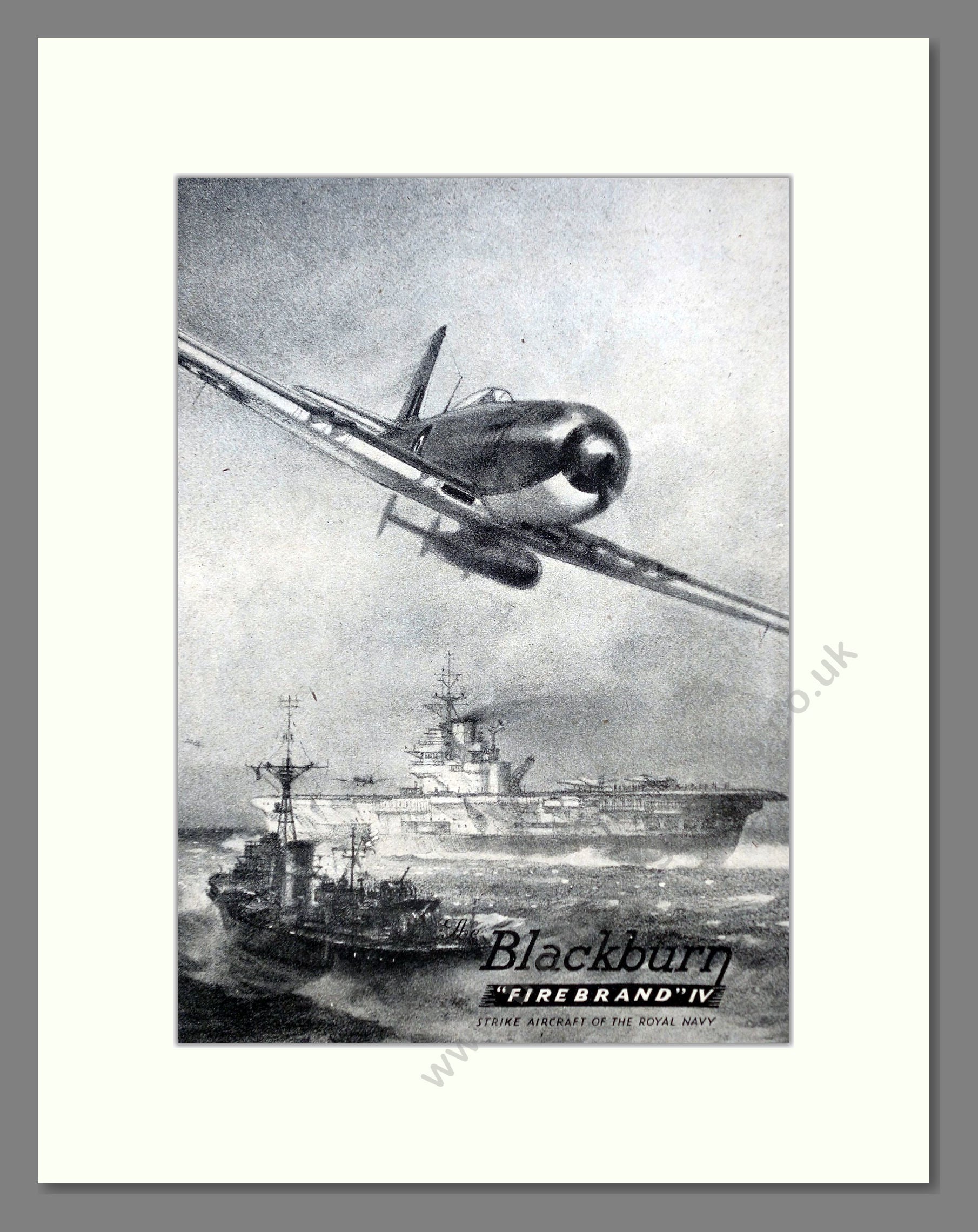 Blackburn - Firebrand IV. Vintage Advert 1946 (ref AD62848)