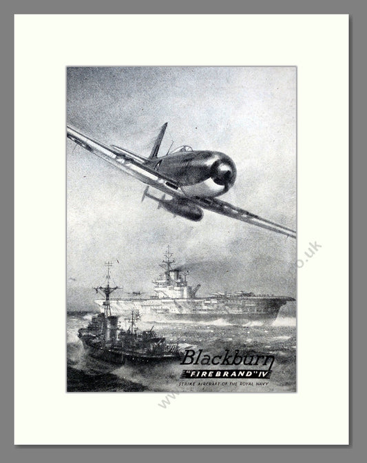 Blackburn - Firebrand IV. Vintage Advert 1946 (ref AD62848)