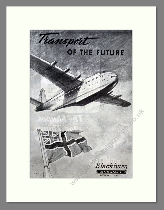 Blackburn - Transport Of The Future. Vintage Advert 1945 (ref AD62852)