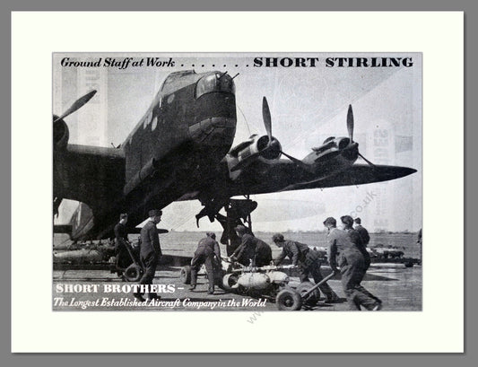 Short Bros Ltd - Stirling. Vintage Advert 1944 (ref AD62865)