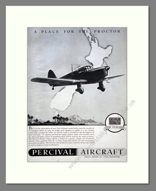 Percival - Proctor. Vintage Advert 1944 (ref AD62874)