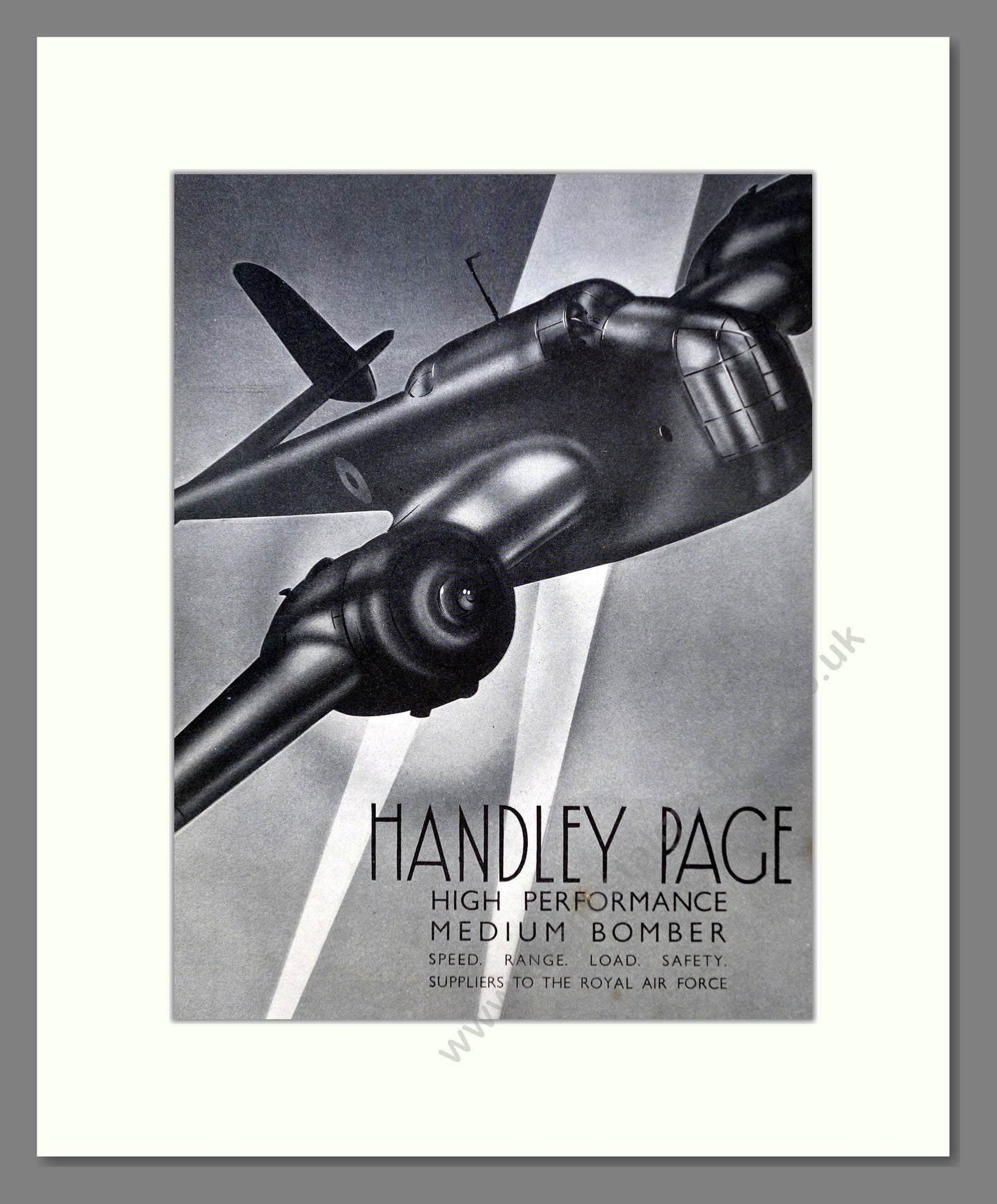 Handley Page - Medium Bomber. Vintage Advert 1936 (ref AD62881)
