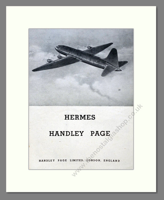 Handley Page - Hermes Freighter. Vintage Advert 1946 (ref AD62883)