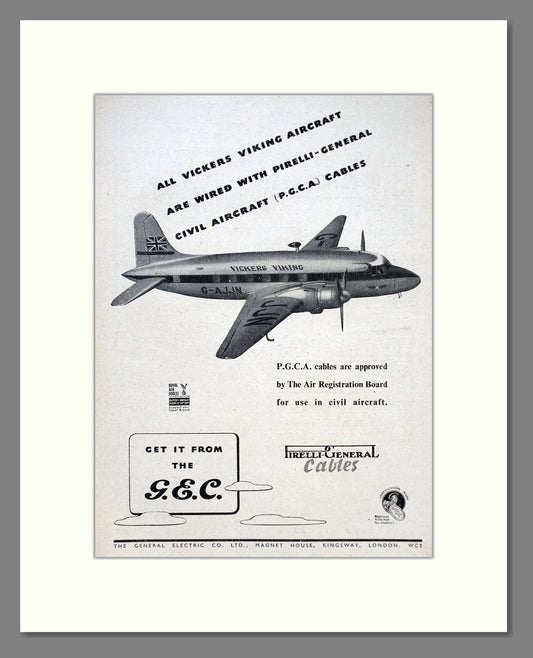 GEC - Viking. Vintage Advert 1948 (ref AD62927)
