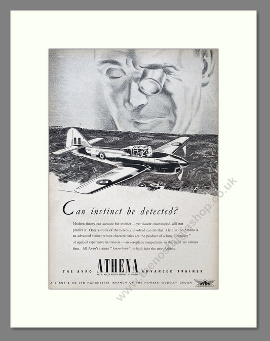 Avro - Athena. Vintage Advert 1949 (ref AD62947)