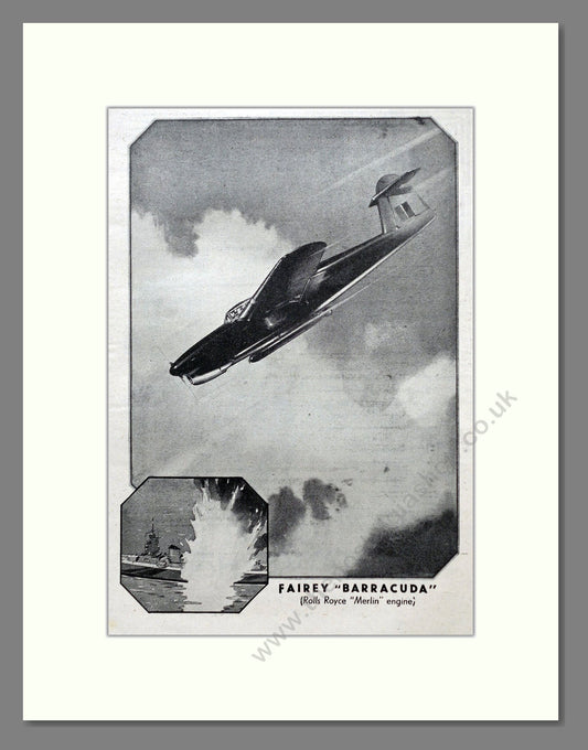Fairey - Barracuda. Vintage Advert 1944 (ref AD62968)