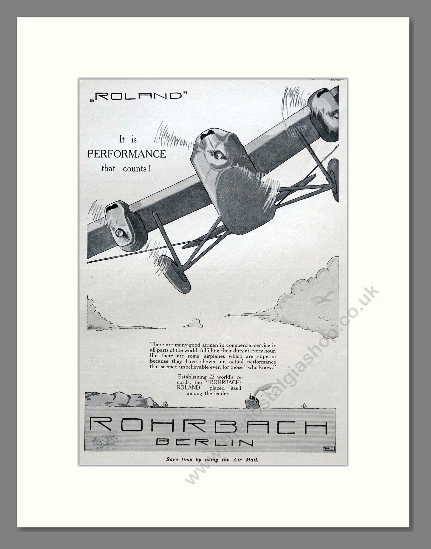 Rohrbach - Roland. Vintage Advert 1928 (ref AD62999)