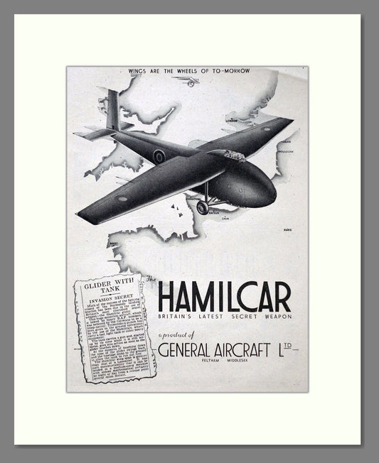 General Aircraft - Hamilcar Glider. Vintage Advert 1944 (ref AD63004)