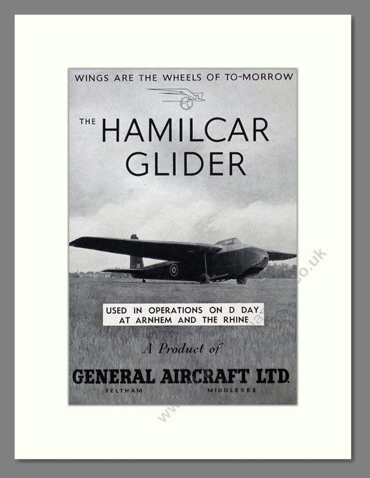 General Aircraft - Hamilcar Glider. Vintage Advert 1945 (ref AD63006)
