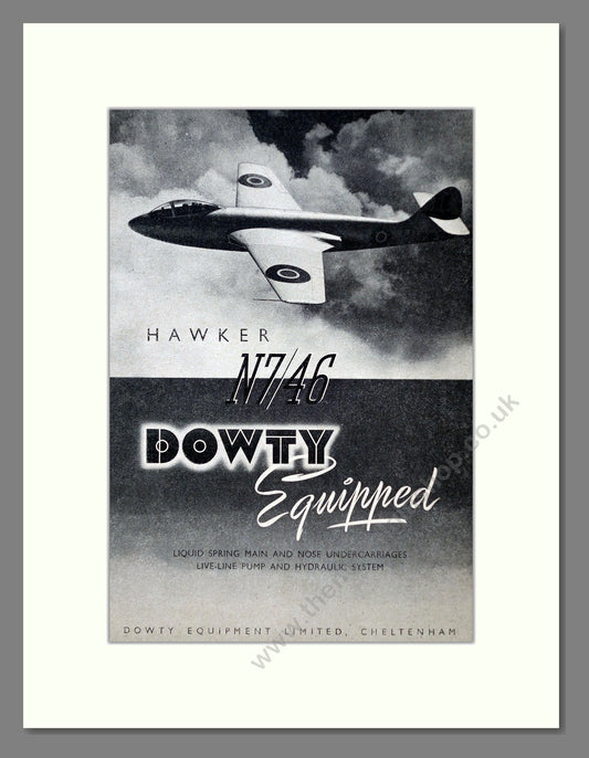 Hawker - N7/46. Vintage Advert 1949 (ref AD63032)