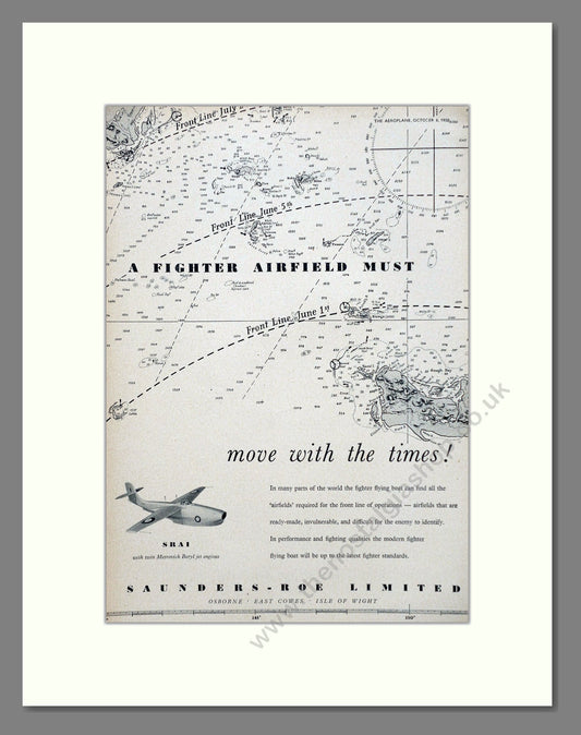 Saunders Roe - SRAI. Vintage Advert 1950 (ref AD63065)
