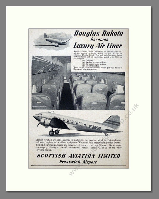 Douglas - Dakota. Vintage Advert 1947 (ref AD63069)