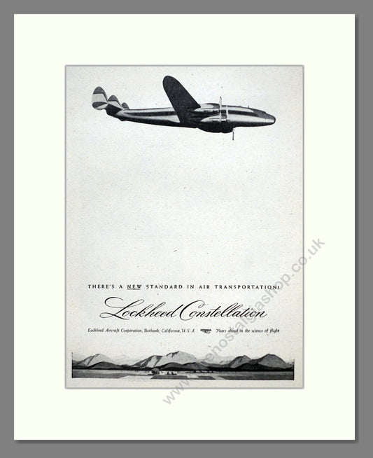 Lockheed - Constellation. Vintage Advert 1945 (ref AD63097)