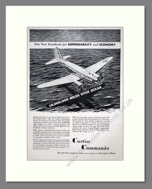 Curtiss - Commando. Vintage Advert 1945 (ref AD63098)