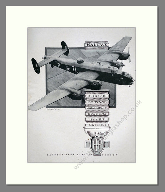 Handley Page - Halifax. Vintage Advert 1942 (ref AD63107)