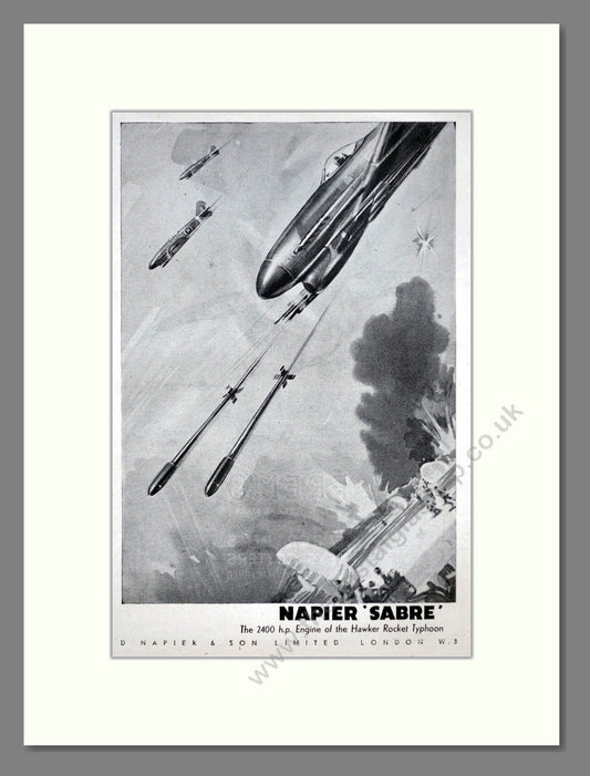 Napier - Sabre / Typhoon. Vintage Advert 1945 (ref AD63112)