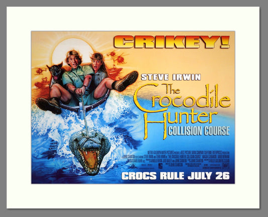 Crocodile Hunter (The) Collision Course - Steve Irwin. Vintage Poster 2002 (ref AD18910)