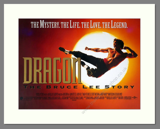 Dragon The Bruce Lee Story - Jason Scott Lee. Vintage Poster 1993 (ref AD18917)