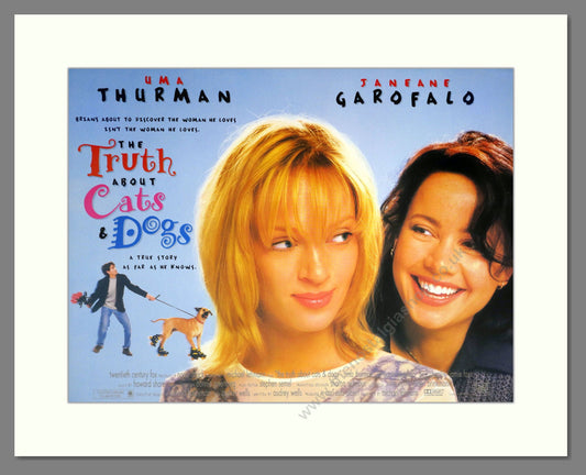 Truth About Cats And Dogs (The) - Uma Thurman. Vintage Poster 1996 (ref AD18926)