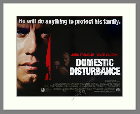 Domestic Disturbance - John Travolta. Vintage Poster 2001 (ref AD18935)