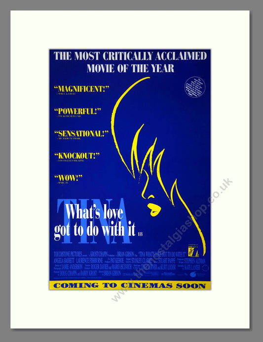 What's Love Got To Do With It - Angela Bassett. Vintage Poster 1993 (ref AD18937)