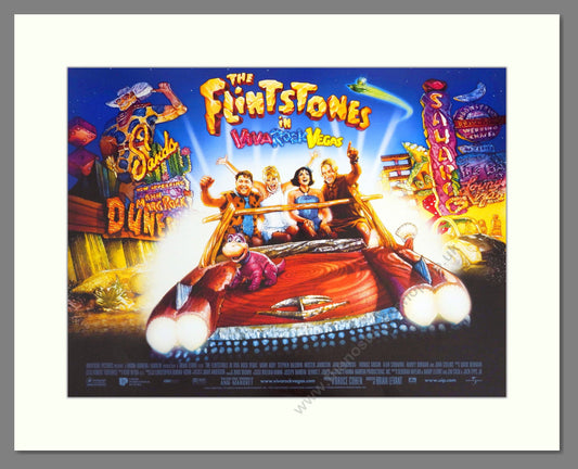 Viva Rock Vegas The Flintstones - Mark Addy. Vintage Poster 2000 (ref AD18956)