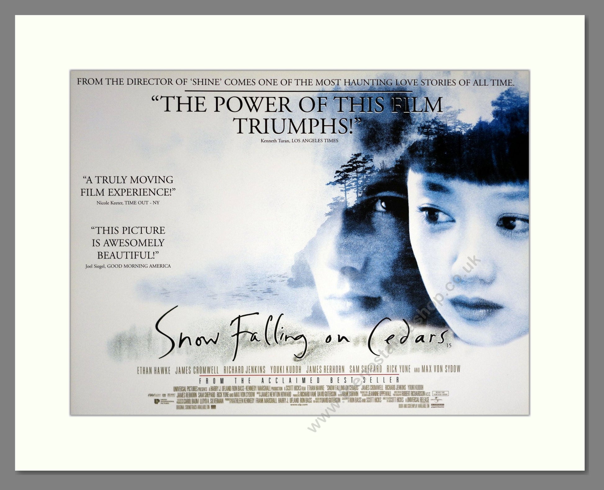 Snow Falling On Cedars - Ethan Hawke. Vintage Poster 1999 (ref AD18974)