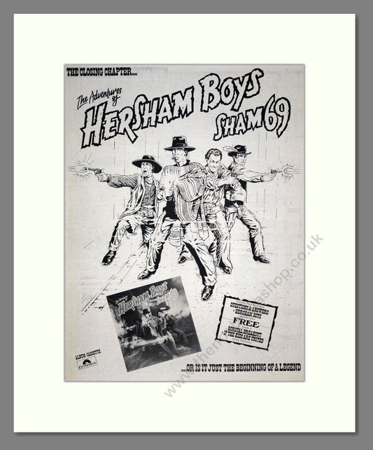 Sham 69 - The Adventures Of Hersham Boys. Vintage Advert 1979 (ref AD18991)