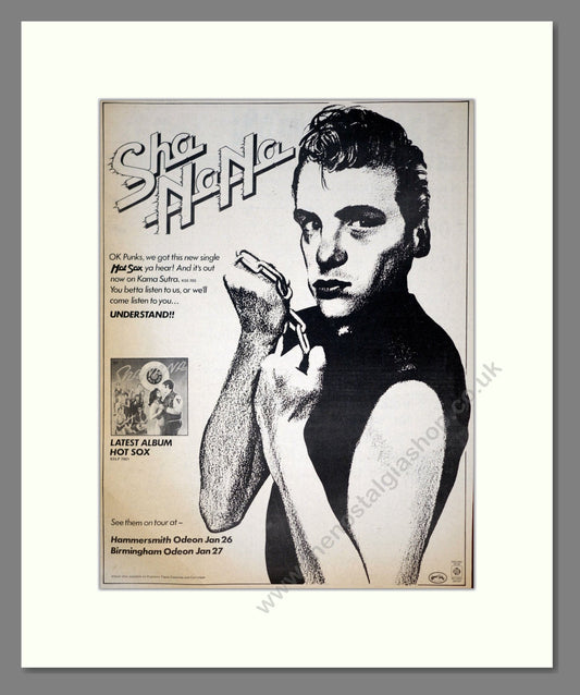 Sha Na Na - Hot Sox. Vintage Advert 1975 (ref AD19012)