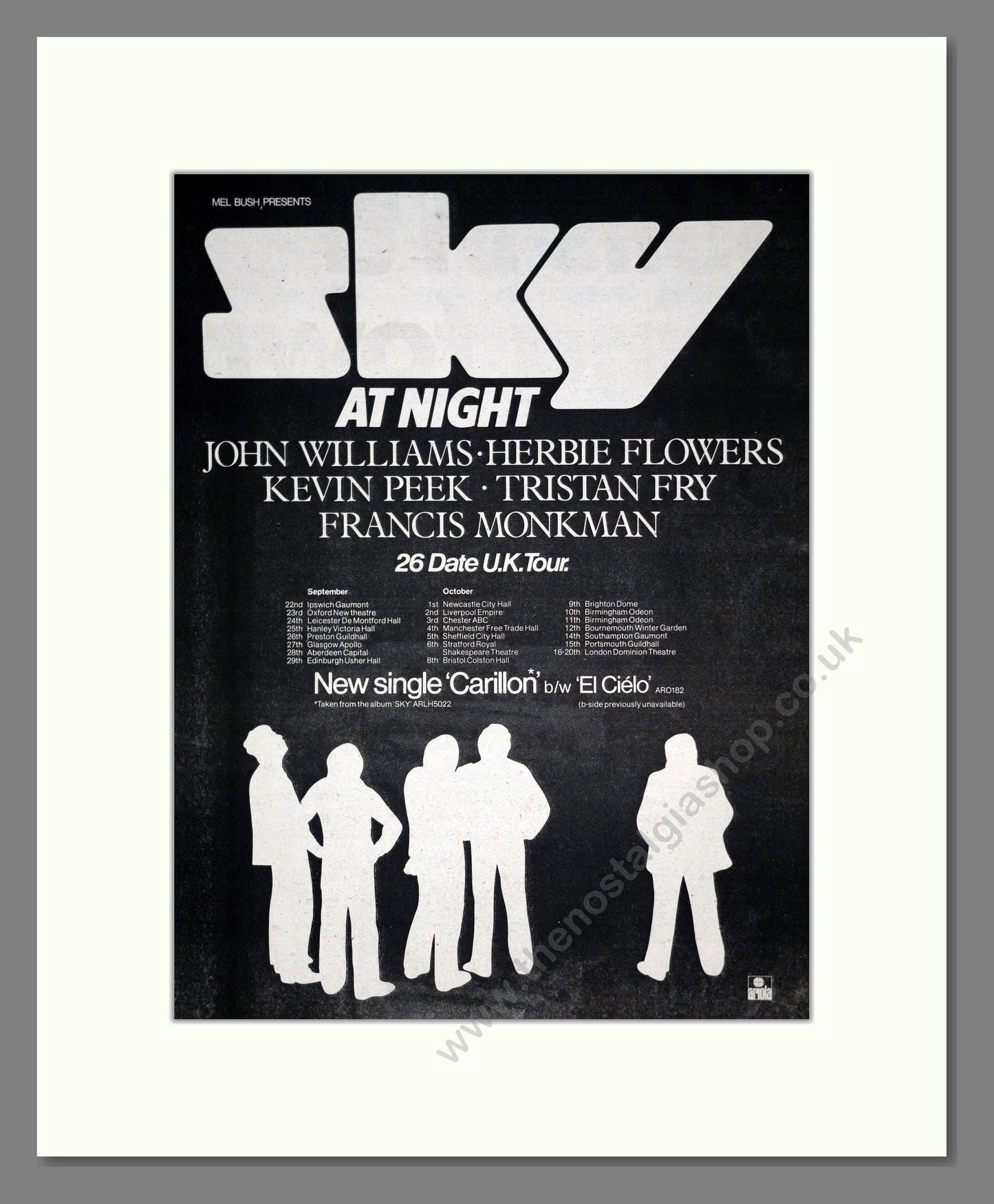 Sky At Night - UK Tour. Vintage Advert 1979 (ref AD19035)