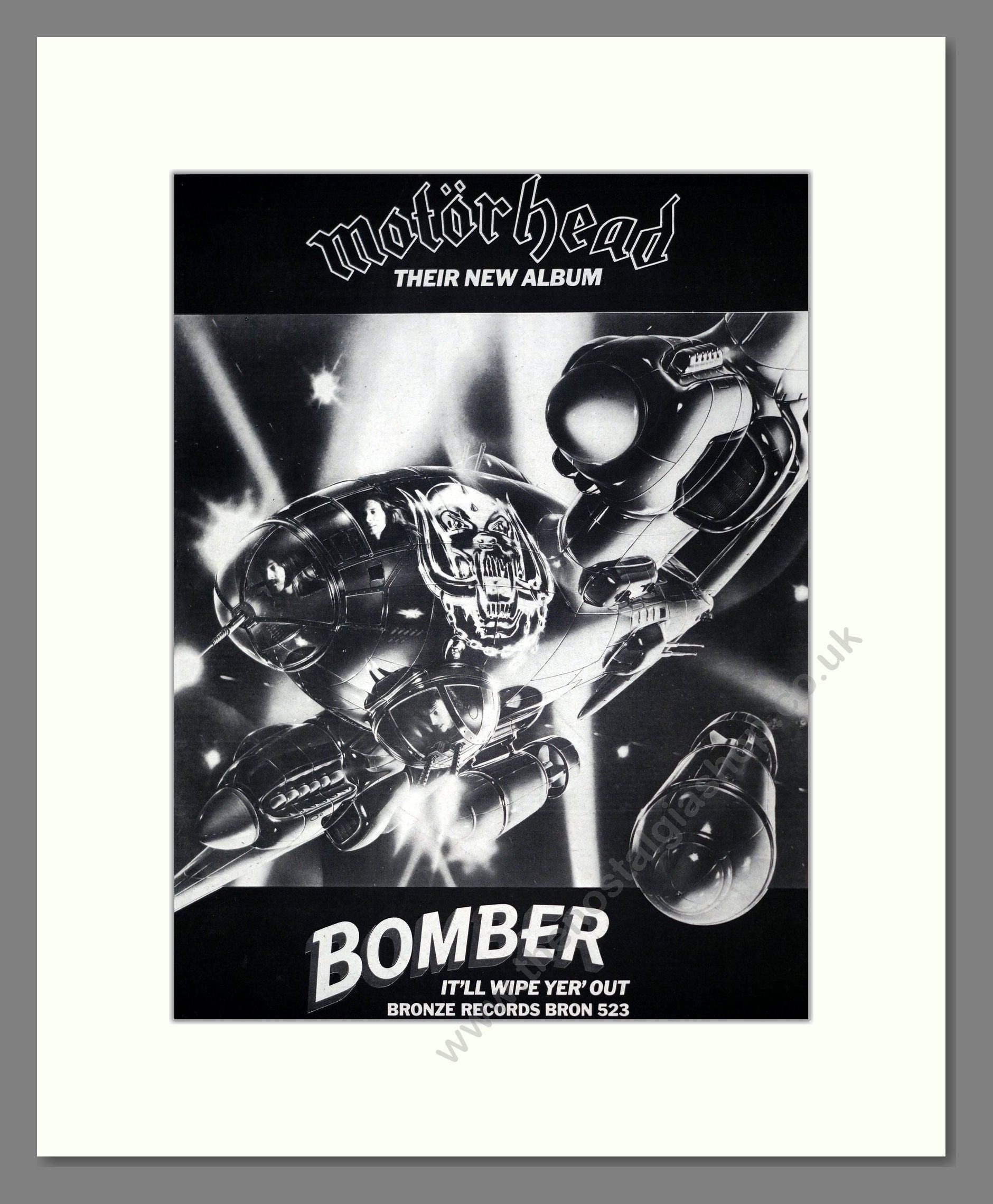 Motorhead - Bomber. Vintage Advert 1979 (ref AD19049)