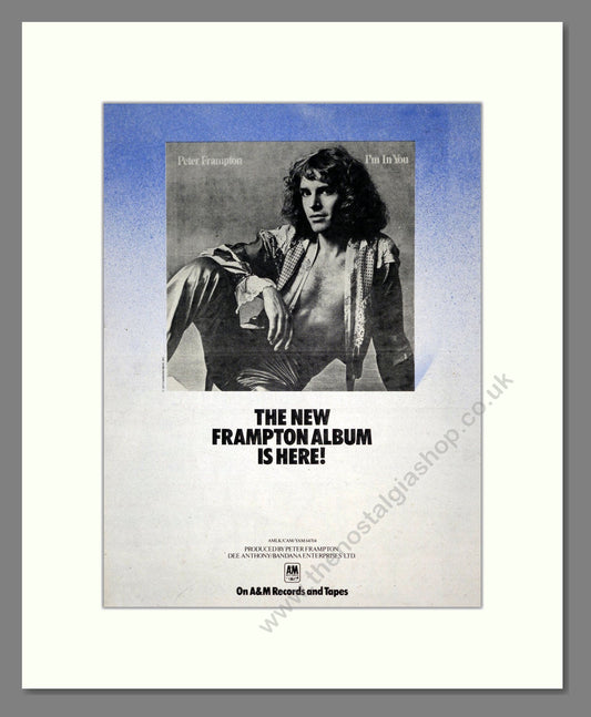 Peter Frampton - I'm In You. Vintage Advert 1977 (ref AD19070)