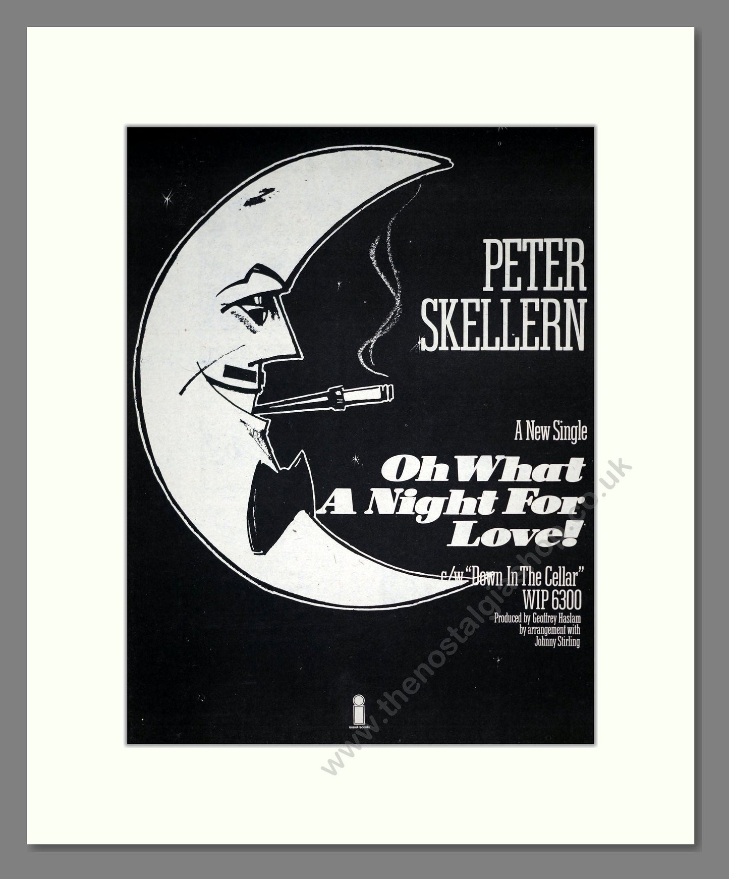 Peter Skellern - Oh What A Night For Love. Vintage Advert 1976 (ref AD19155)