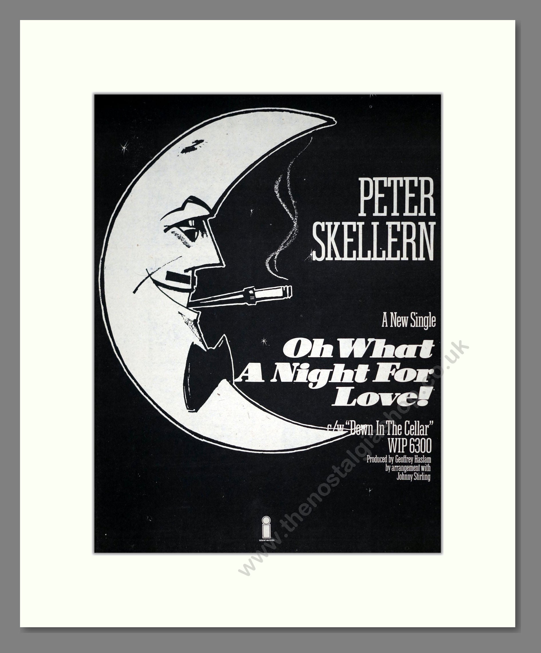 Peter Skellern - Oh What A Night For Love. Vintage Advert 1976 (ref AD19155)