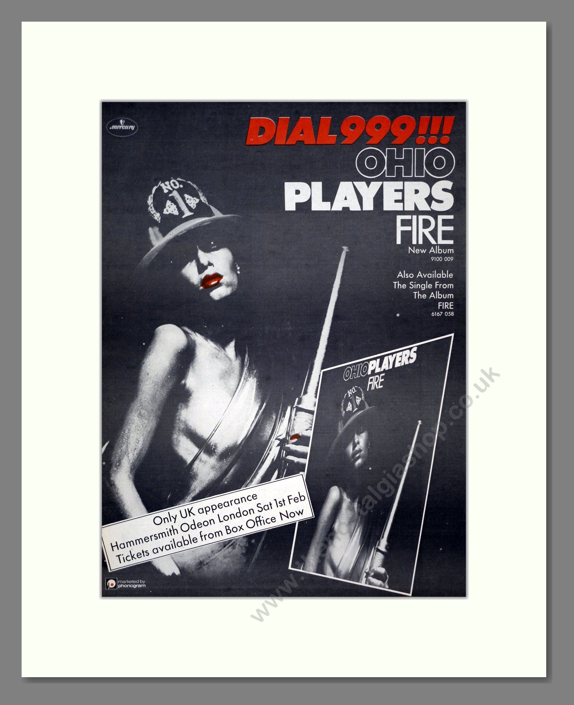 Ohio Players - Fire. Vintage Advert 1975 (ref AD19183)