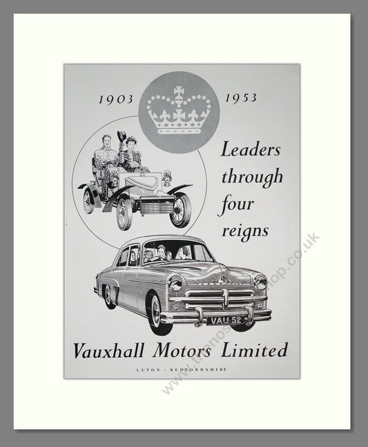 Vauxhall Motors 1903 - 1953. Original Advert 1953 (ref AD302302)