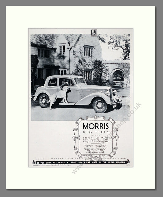 Morris Big Sixes Series II Coupe. Original Advert 1936 (ref AD302321)