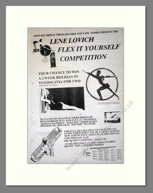 Lene Lovich - Flex It Yourself. Vintage Advert 1980 (ref AD19223)