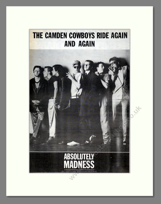 Madness - Absolutely. Vintage Advert 1980 (ref AD19244)