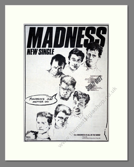 Madness - Tomorrow's Just Another Day. Vintage Advert 1983 (ref AD19281)