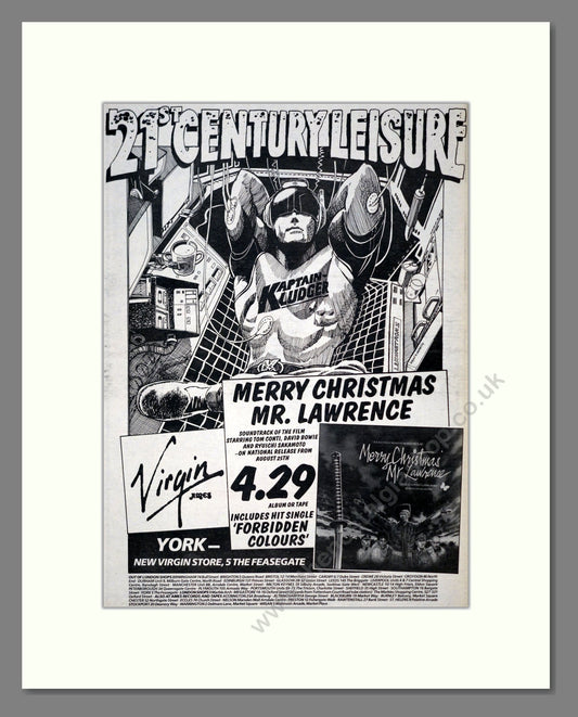 Merry Christmas Mr Lawrence - Soundtrack. Vintage Advert 1983 (ref AD19287)