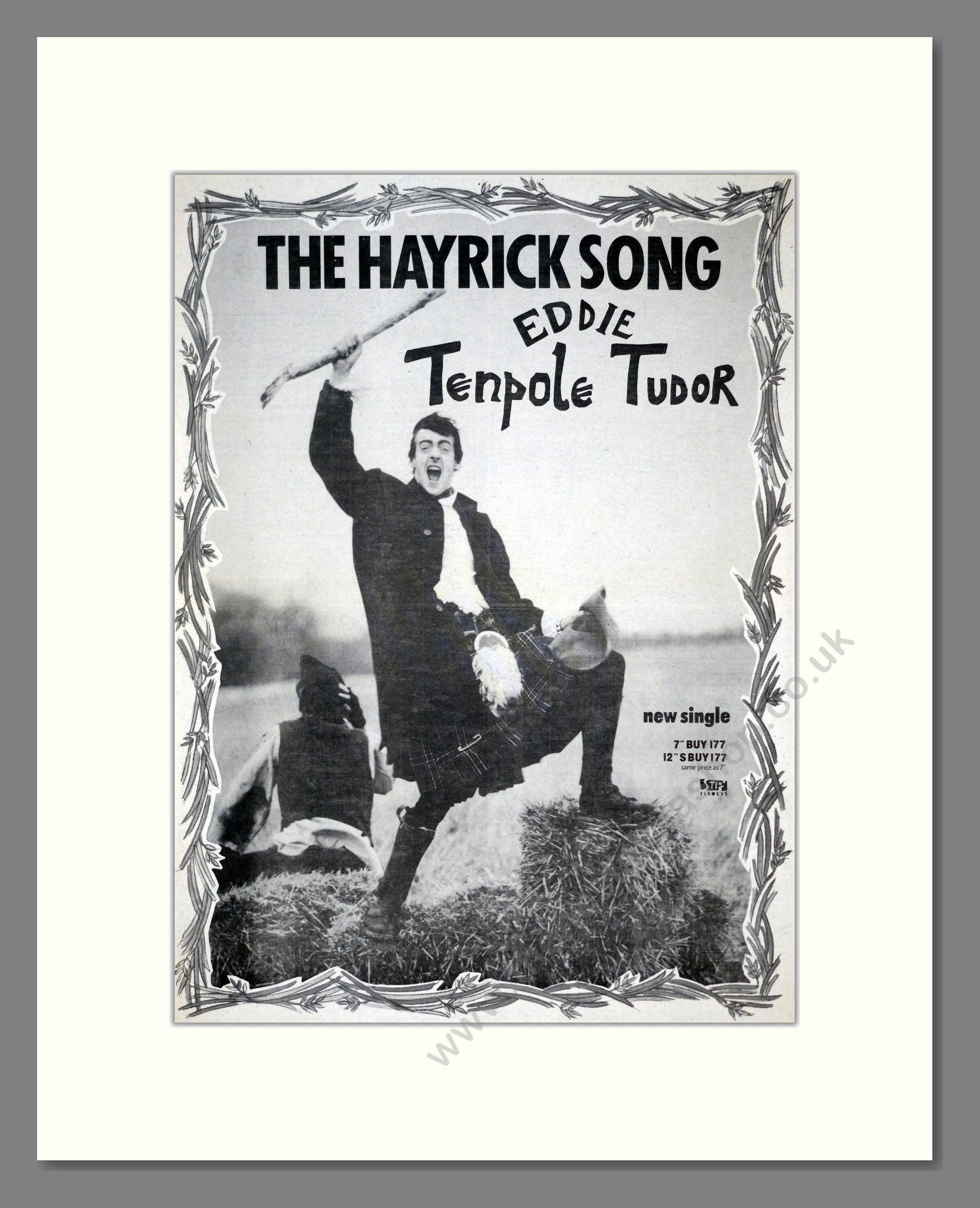 Tenpole Tudor - The Hayrick Song. Vintage Advert 1983 (ref AD19311 ...