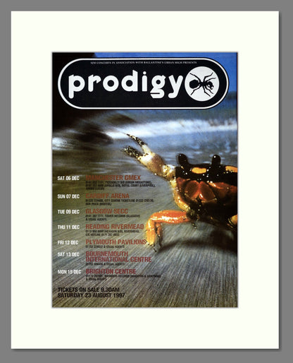Prodigy Ad Prodigy - UK Tour Double Advert. Vintage Advert 1997 (ref AD19314 ...