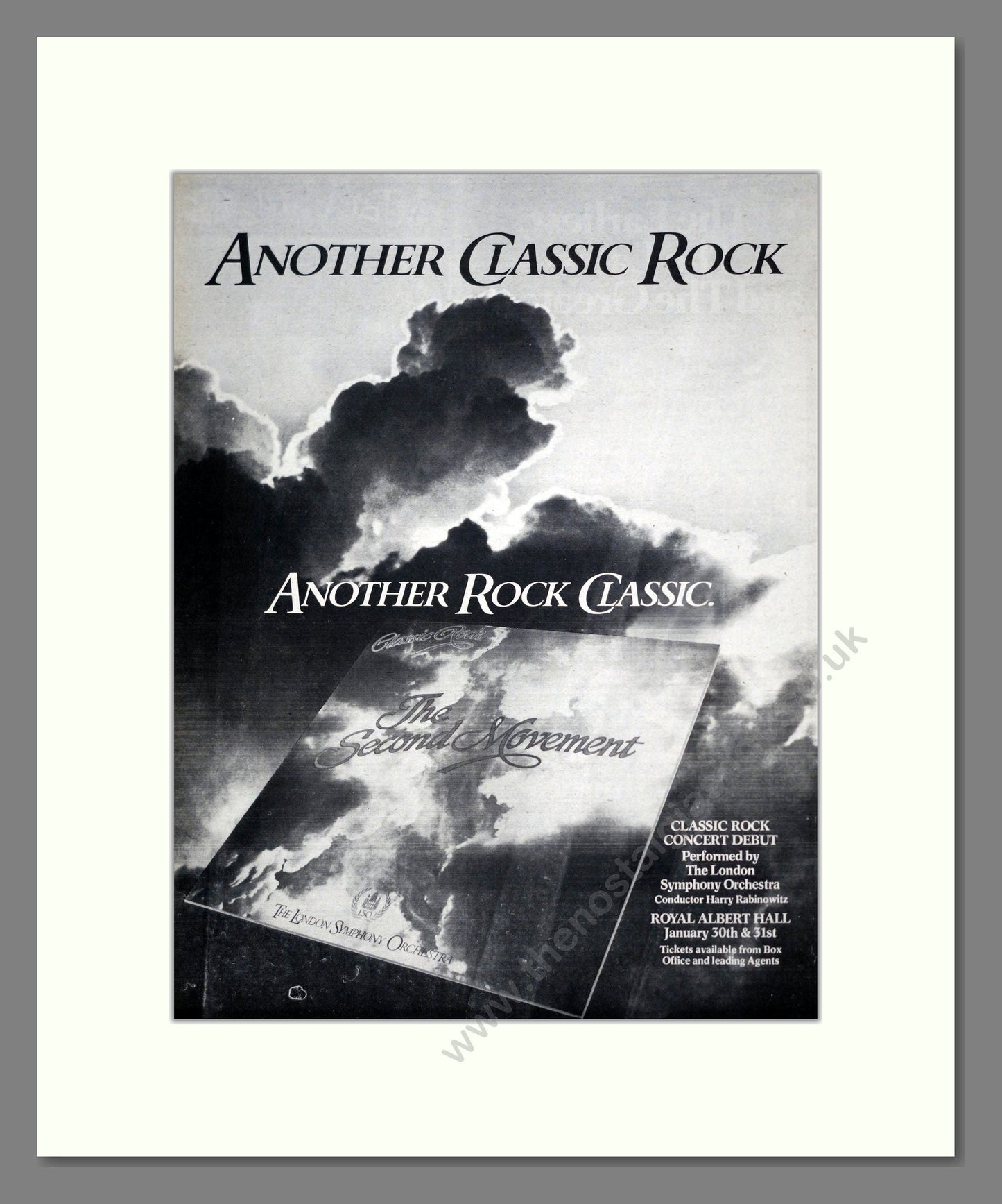 London Symphony Orchestra - The Second Movement (Classic Rock). Vintage Advert 1979 (ref AD19412)
