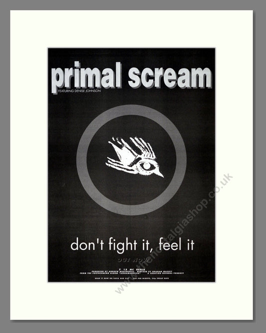 Primal Scream - Don't Fight It Feel It. Vintage Advert 1991 (ref AD19457)