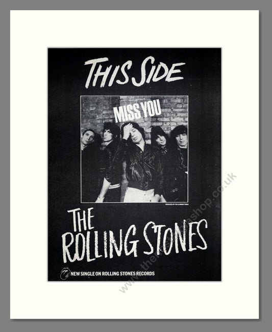 Rolling Stones (The) - Miss You. Vintage Advert 1978 (ref AD19490)