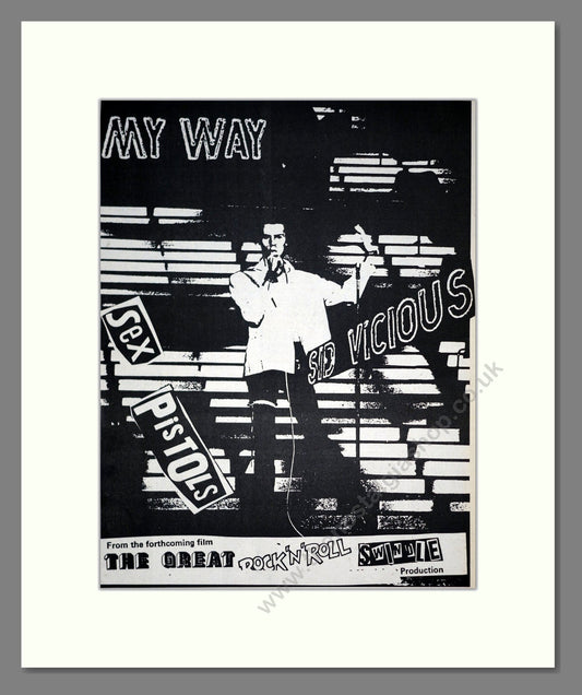 Sex Pistols - My Way Sid Vicious. Vintage Advert 1978 (ref AD19495)