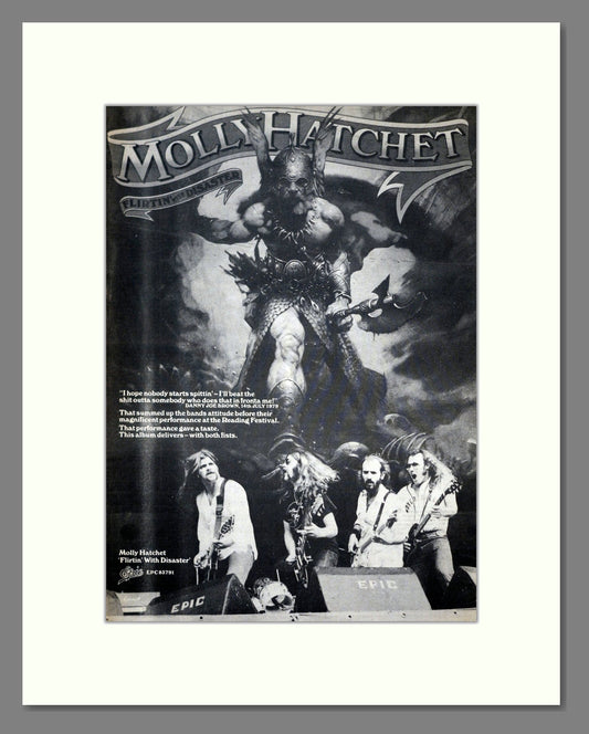 Molly Hatchet - Flirtin With Disaster. Vintage Advert 1979 (ref AD19534)