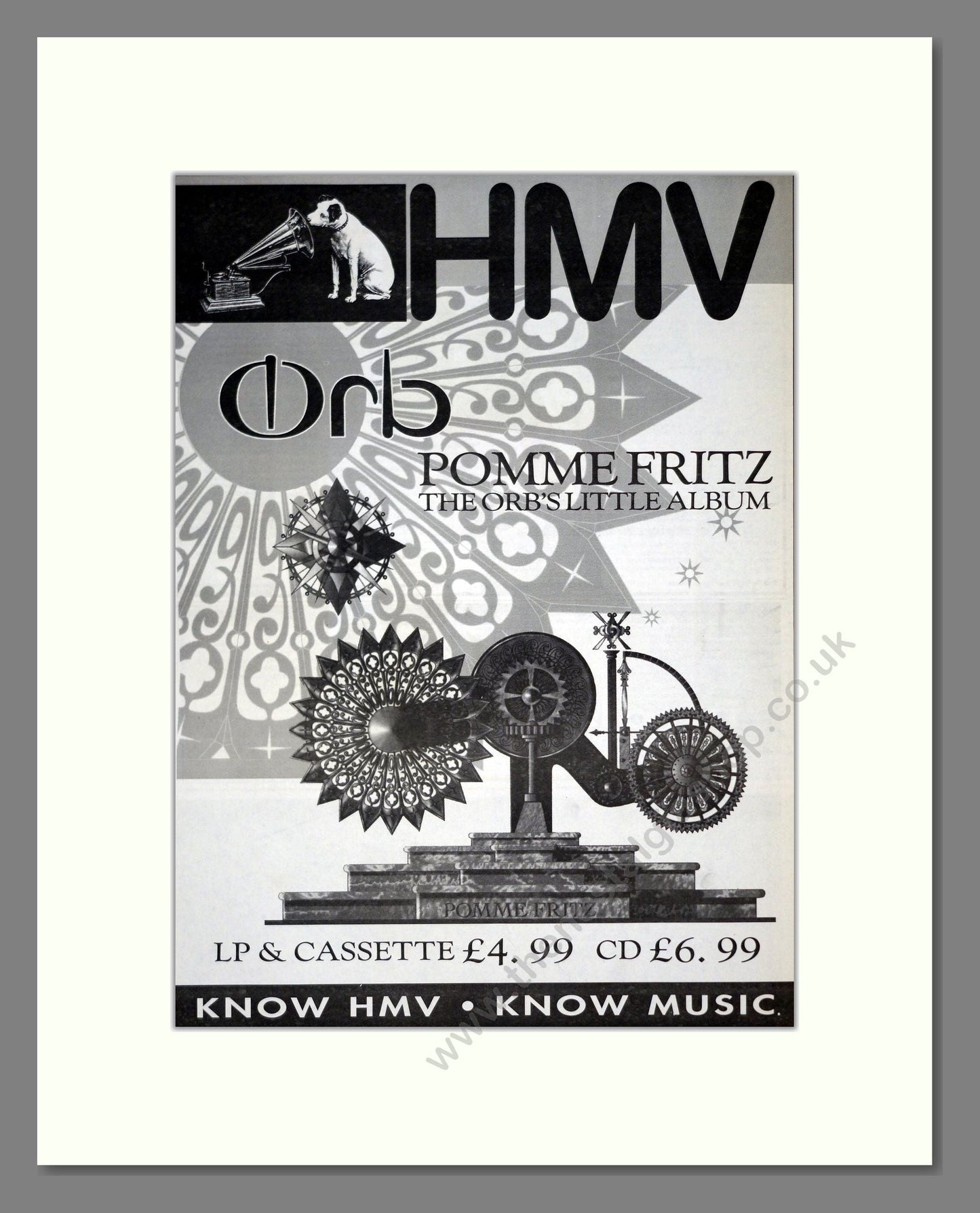 Orb (The) - Pomme Fritz. Vintage Advert 1994 (ref AD19552)
