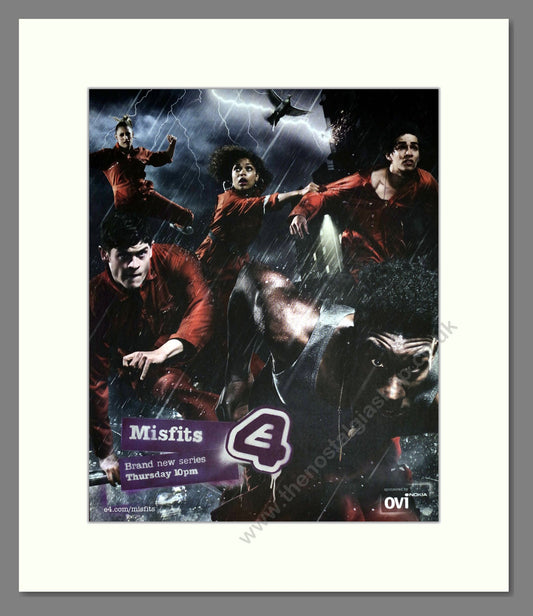 Misfits - E4 Series. Vintage Advert 2009 (ref AD302186)